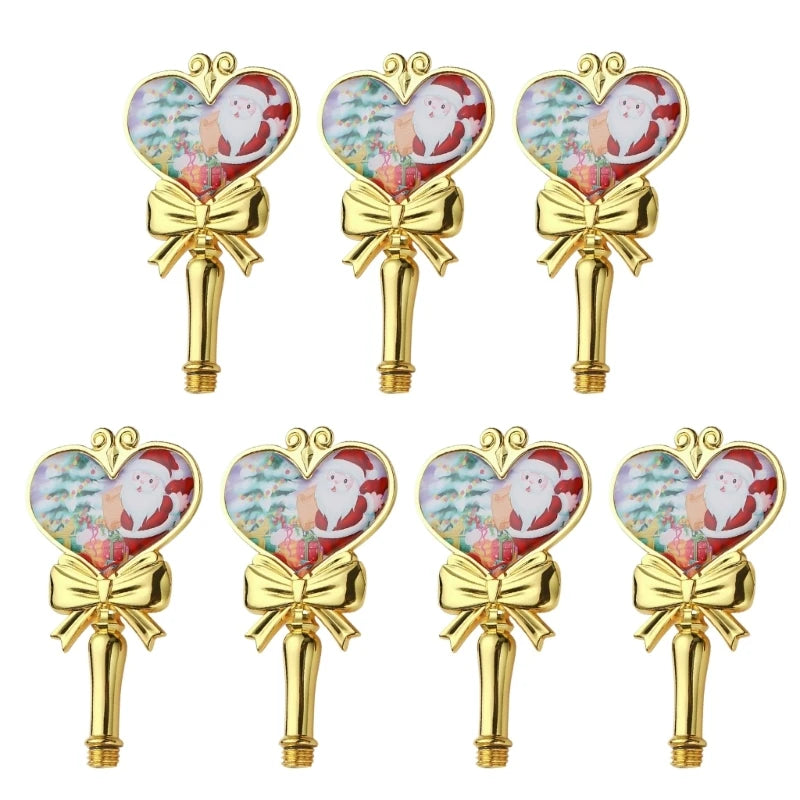 7-Piece Christmas Metal Wax Seal Stamp Handle Set – Gold
