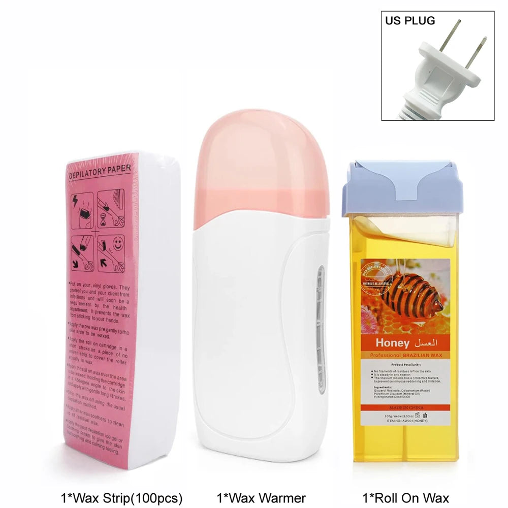 Unisex Roll-On Wax Heater Kit – Hot Cartridge Warmer Set