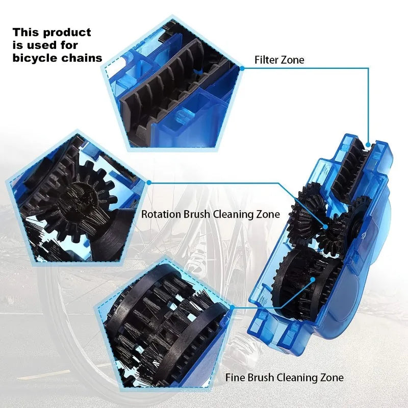 Portable Bike Chain Cleaner – Mountain & Road Bike Tool