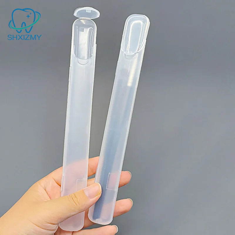 Transparent Makeup Brush Storage Box with Lid | Portable Case
