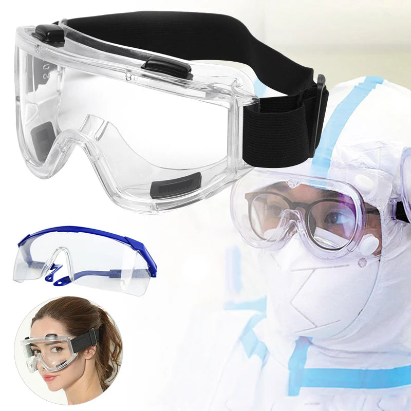Safety Goggles Over Glasses – Clear Scratch-Resistant Lenses