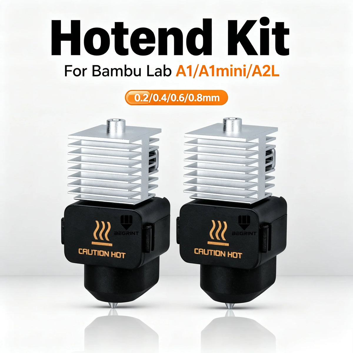 Bambu Lab A1/A1 Mini/A2L Hardened Steel Hotend Assembly
