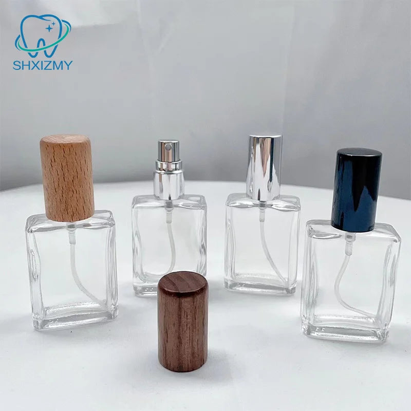 Square Glass Refillable Perfume Spray Bottle 15/30/50ml