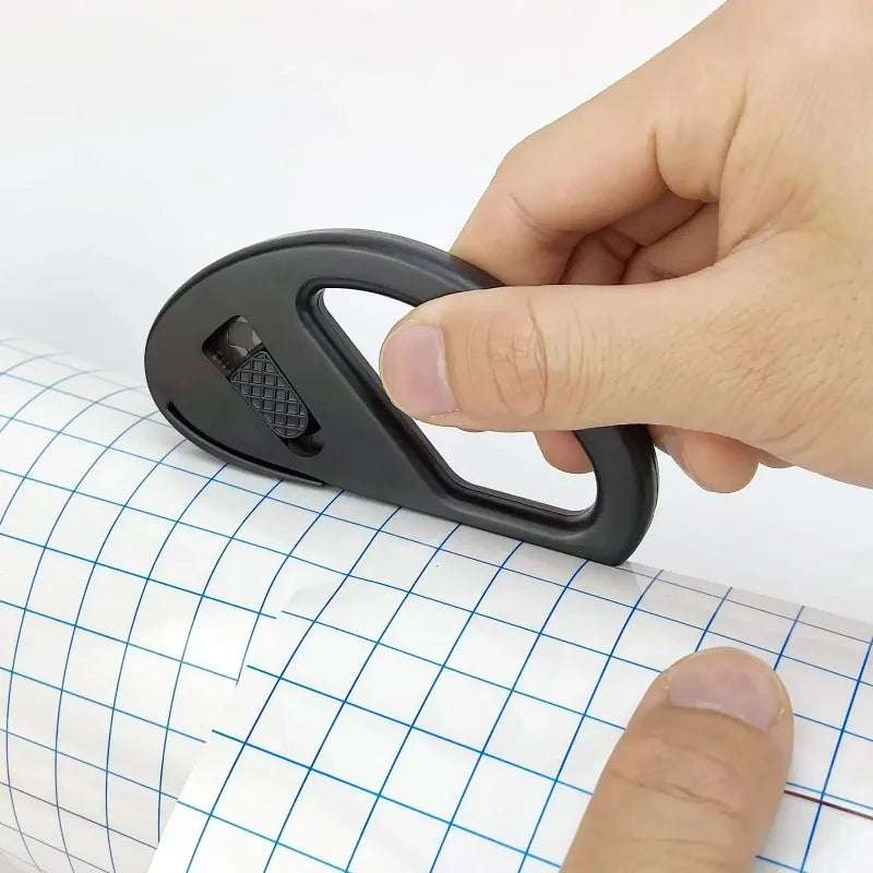 Easy-Glide Wrapping Paper Cutter with Safe Razor Blade