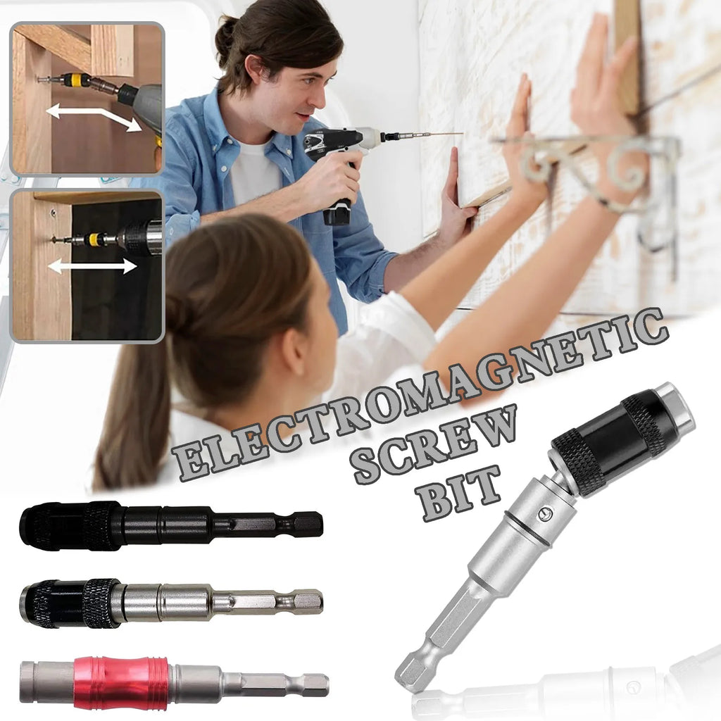 Right Angle Magnetic Bit Holder 6.35mm Quick-Release Adapter