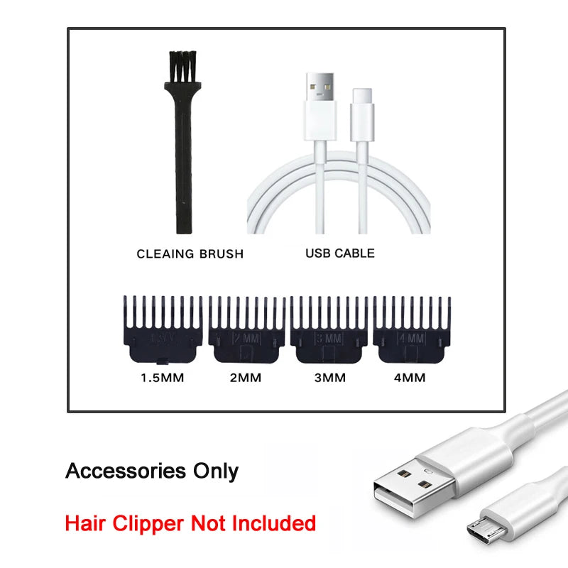 XMSJ T9 Cordless Hair Clipper USB Fast Charging Trimmer for Men