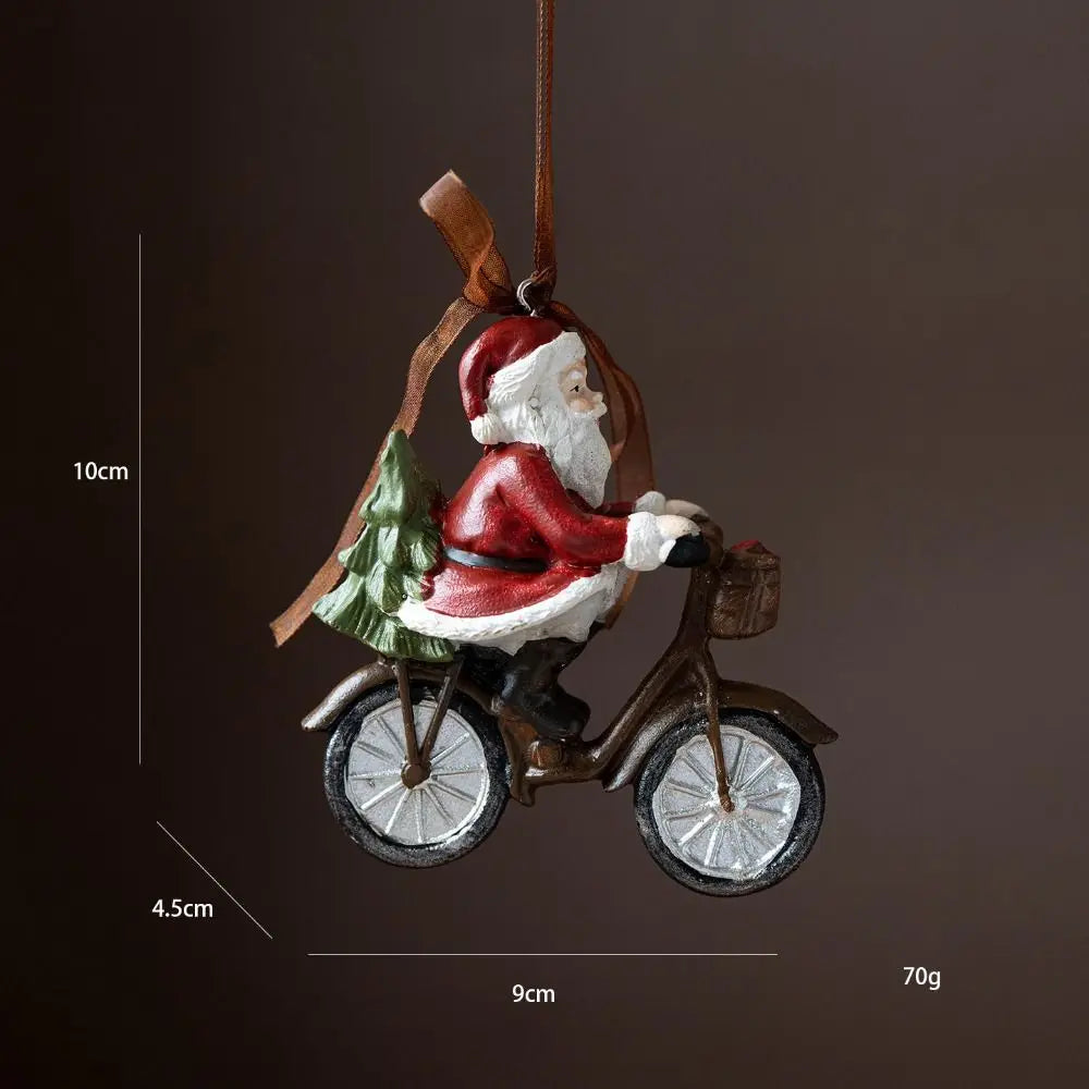 3D Resin Christmas Hanging Ornament – Santa & Holiday Décor
