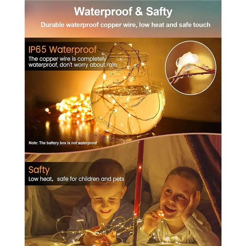 40-Pack Battery Fairy Lights 3.3Ft 20 LED Warm White String
