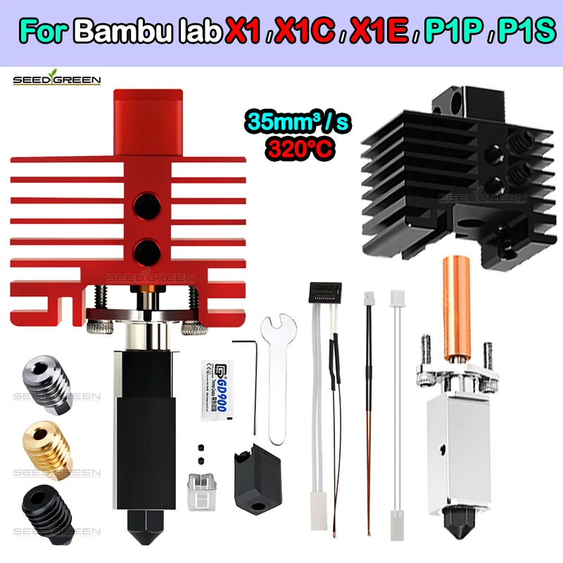 TZ 2.0 Bimetal Hotend Kit for Bambu Lab X1 X1C P1P P1S