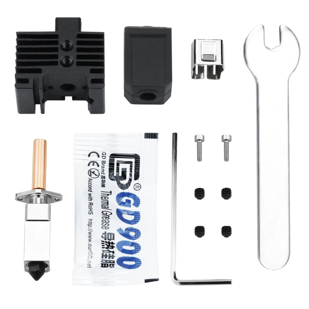 BEGRINT Hardened Brass Hotend Kit for Bambu Lab P1P P1S X1 X1C