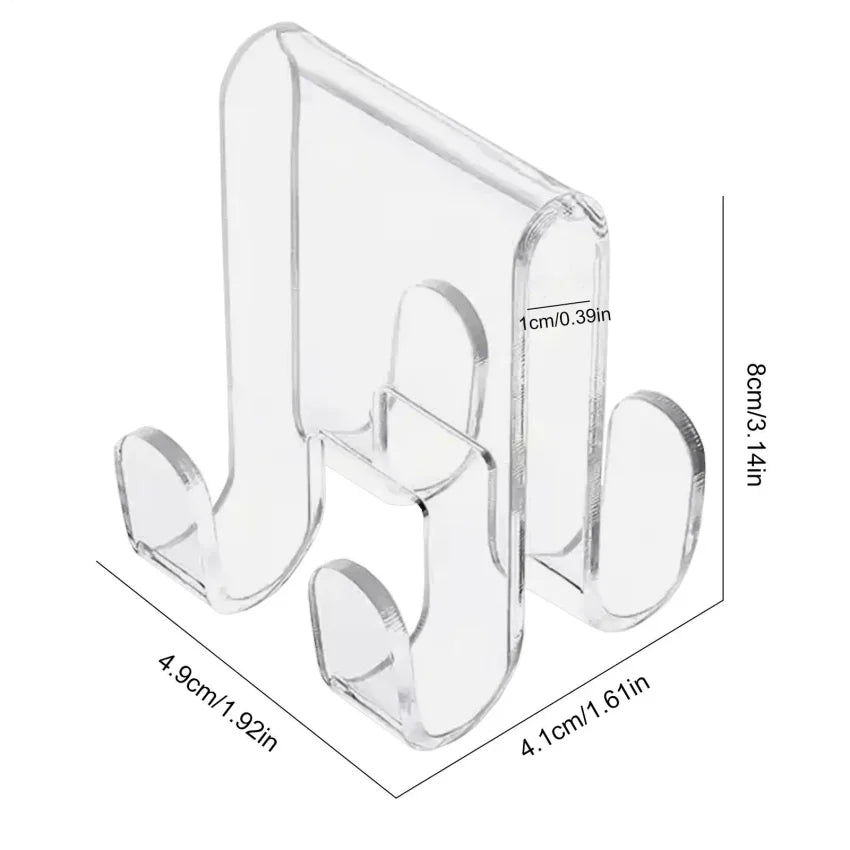 Acrylic Shower Door Hooks – Over Glass Door Towel Hooks
