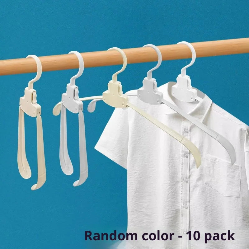 Foldable Wide Shoulder Non-Slip Clothes Hanger | Travel & Home