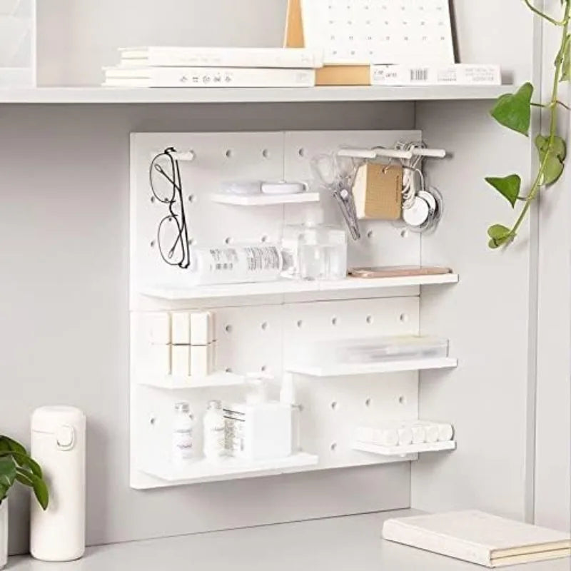 No-Drill Adhesive Wall Shelf Storage Rack – 4 Colors