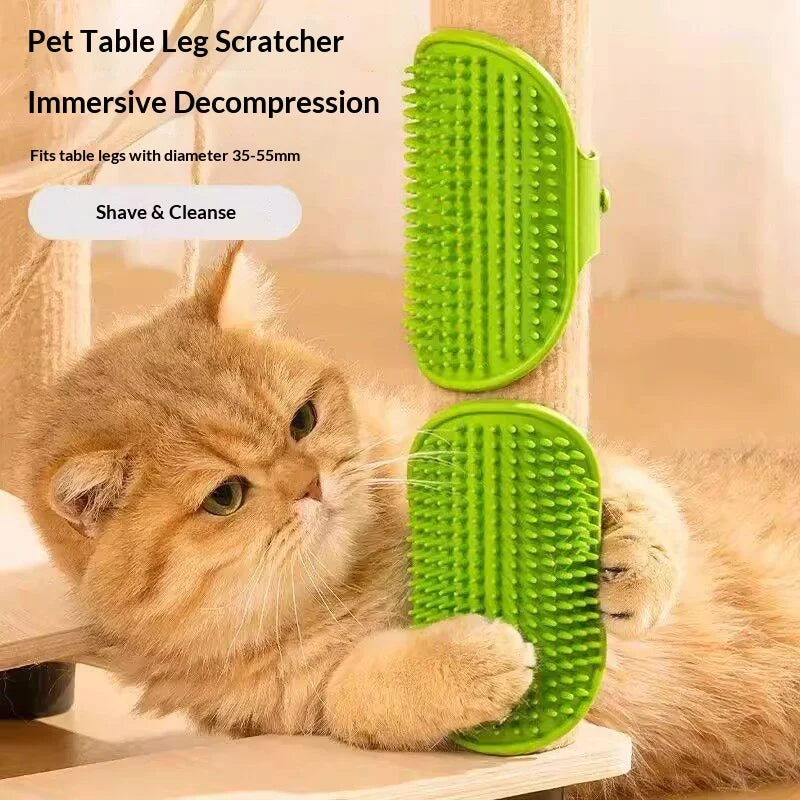 Cat Self-Grooming Wall Mount Brush – Loose Hair Remover