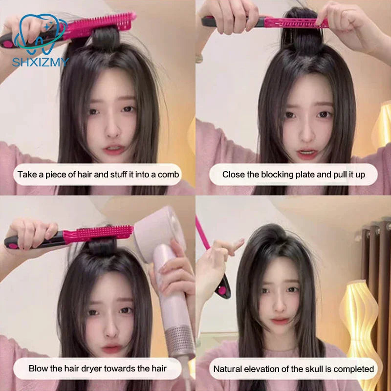 V-Type Hair Straightener Brush – Styling Comb for Men & Women