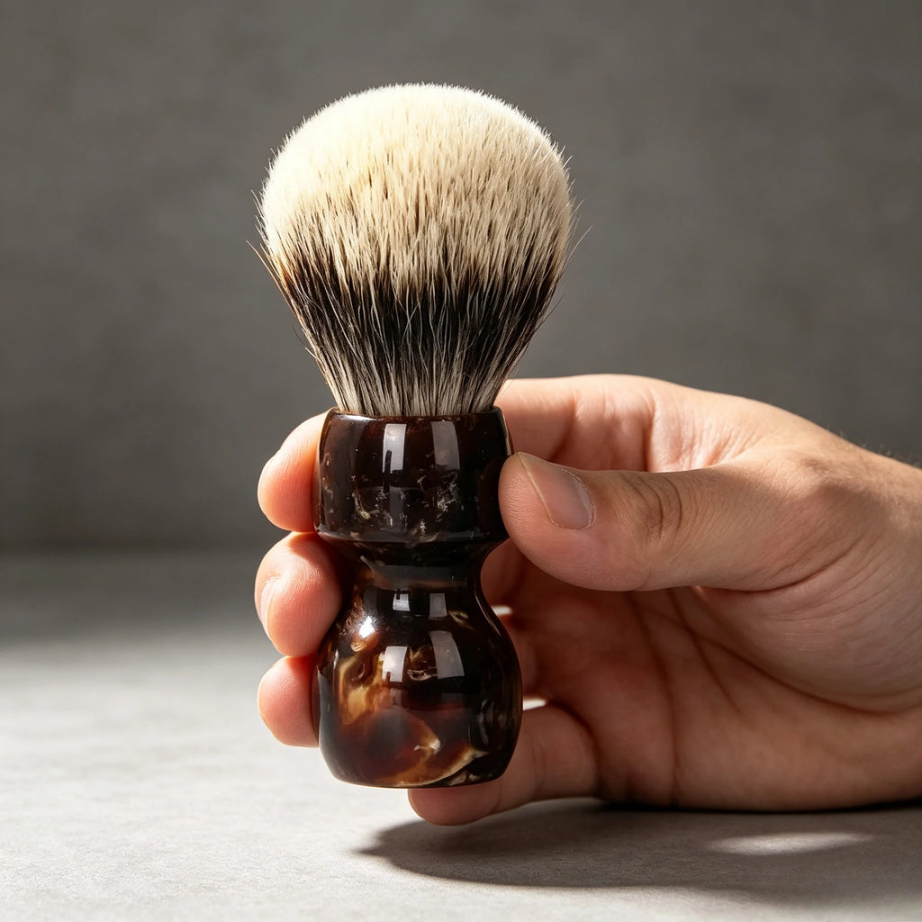 YAQI Caramel 26mm Two Band Badger Hair Wet Shaving Brush