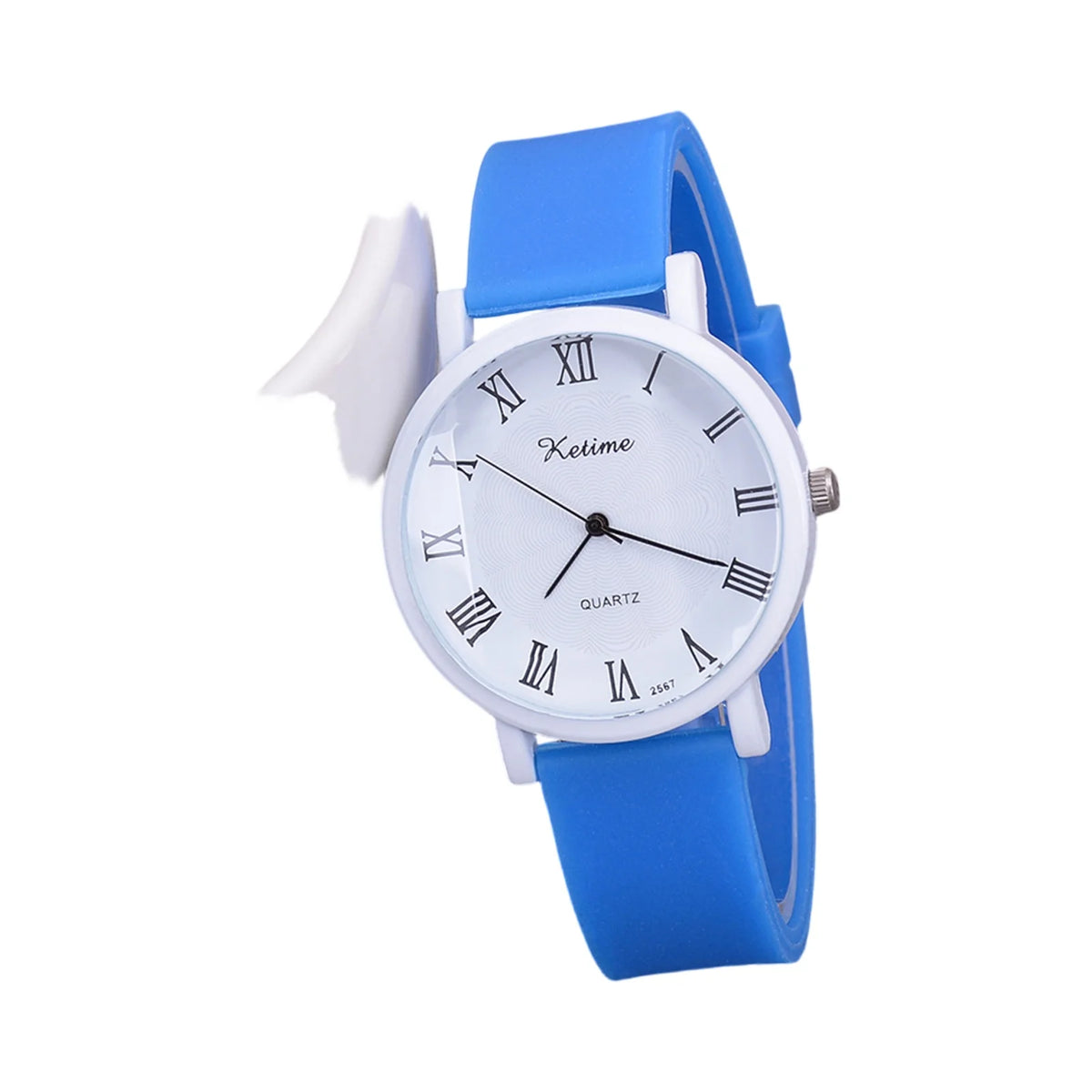 Women's Bamboo Leather Watch – Elegant Ladies Quartz Wristwatch