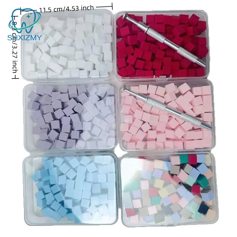 100Pcs Gradient Nail Sponge Brushes for Gel Polish & Glitter Art