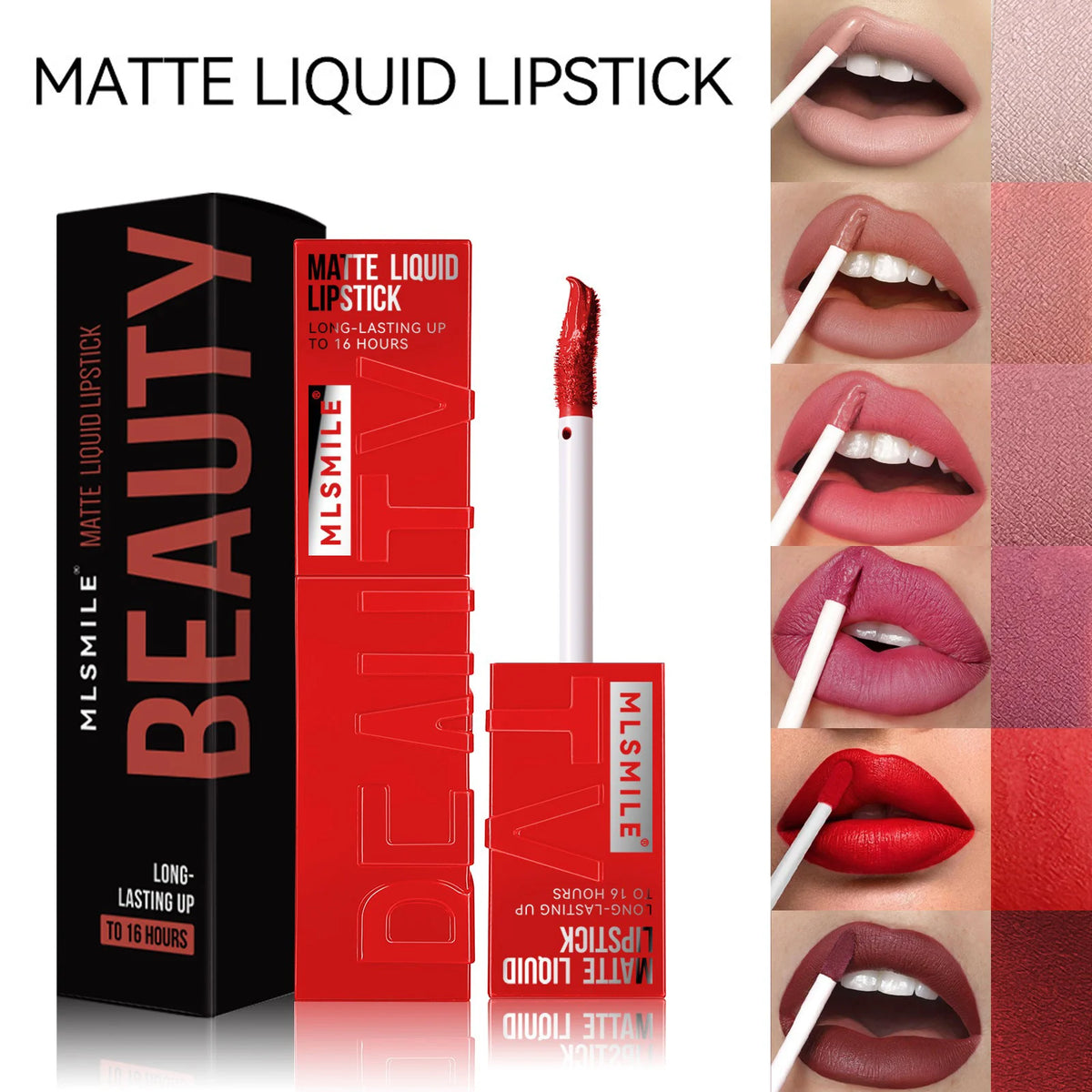 OREADEX Velvet Matte Liquid Lipstick – 6 Colors, Waterproof