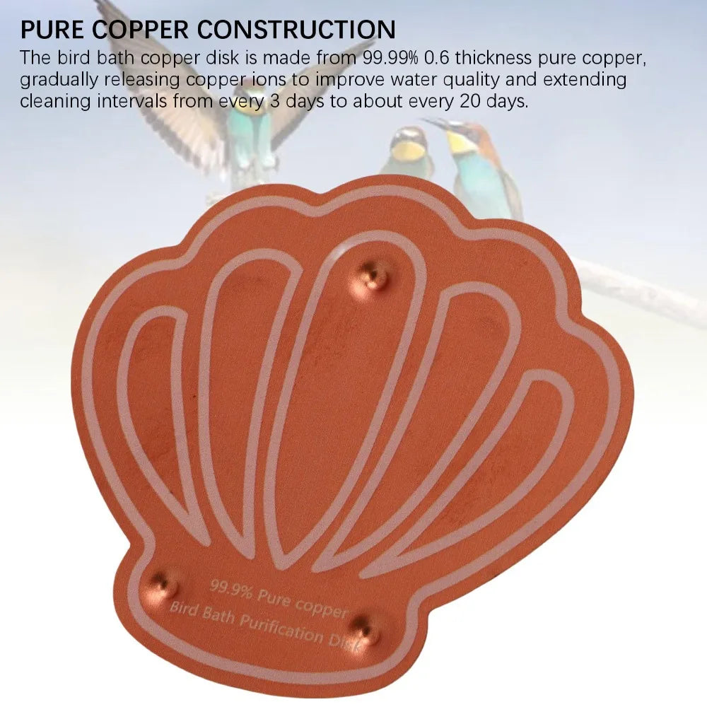 2-Pack Copper Bird Bath Disk – 0.6mm Triple-Point Support