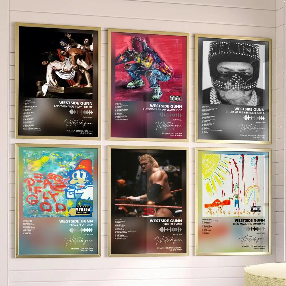 Westside Gunn Album Cover Poster – Hip-Hop Canvas Print Art