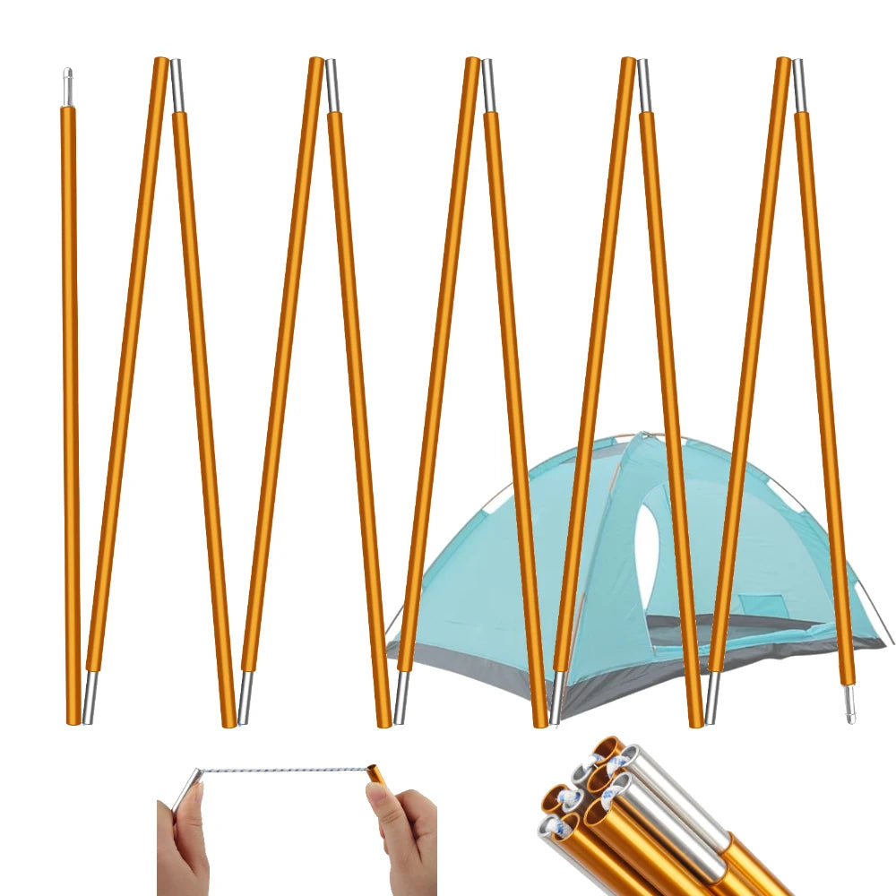 Aluminium Tent Poles Pre-Assembled Lightweight Repair Kit