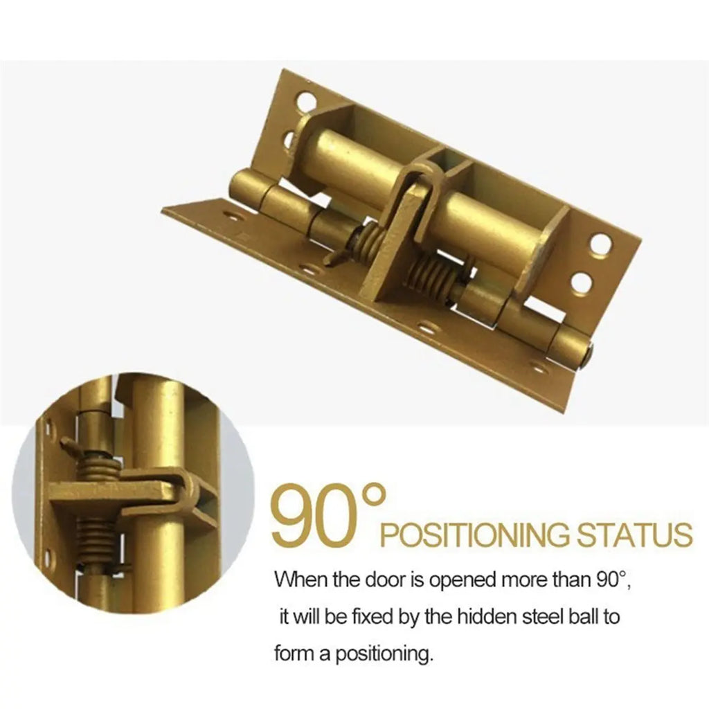 8-Pack Gold Auto Spring Hinges – Cabinet & Wardrobe Door Closer