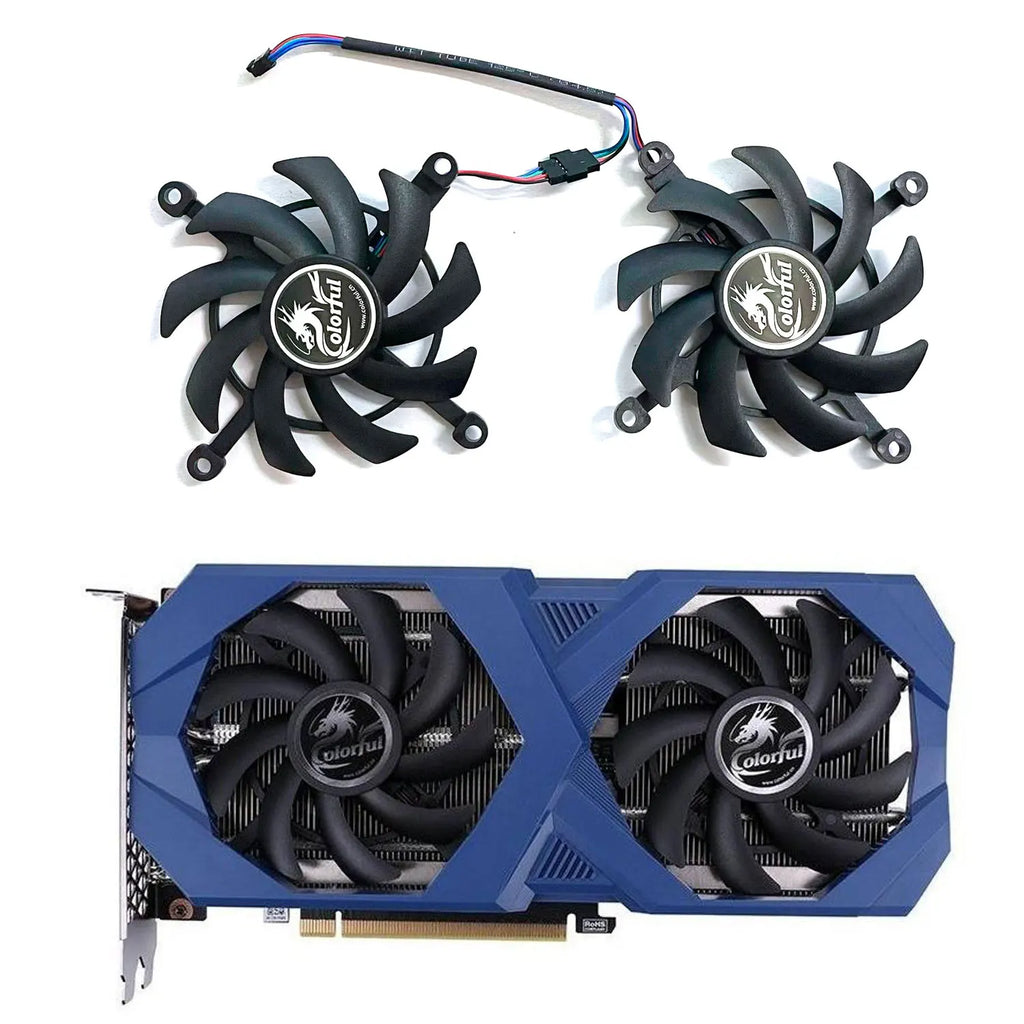 RTX 3060 Dual Replacement GPU Cooling Fan – 9-Inch 4PIN
