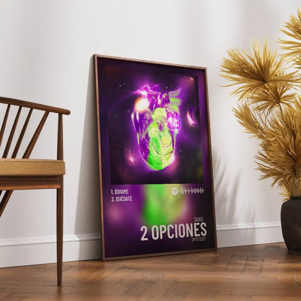 Self-Adhesive Waterproof Art Poster for Bar, Café & Home Decor