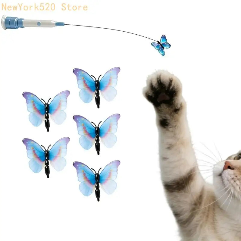 Electric Cat Teaser Wand Toy with Suction Cup – Auto Motion