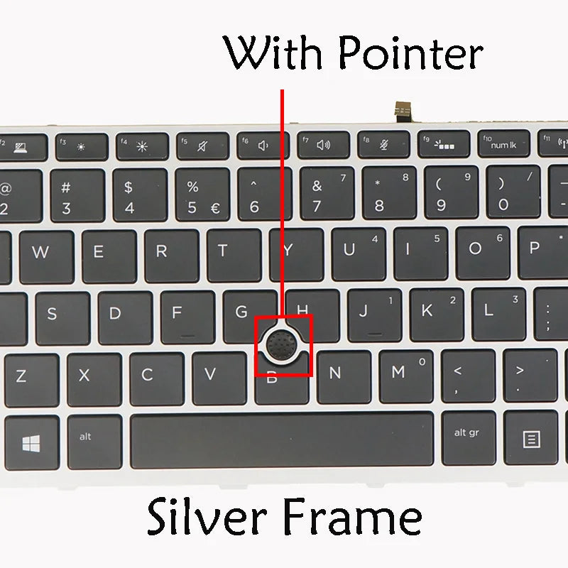 AZUBAY Backlit Keyboard HP ProBook 640 645 G4 G5 440 G1