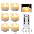 Flameless LED Taper Candles 6/12 Pack with Remote & Timer