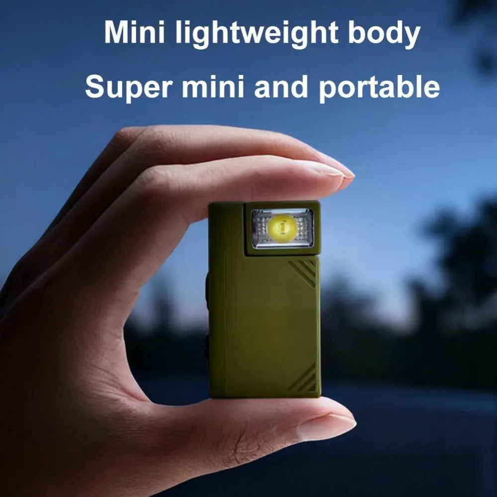 Mini USB Rechargeable Flashlight – Magnetic & Adjustable Angle