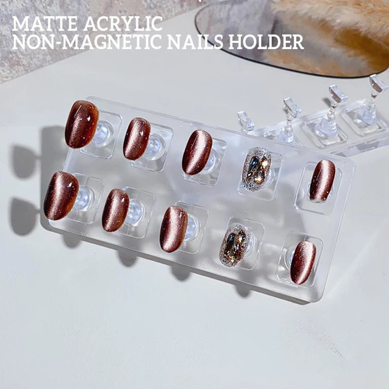 Acrylic Non-Magnetic Nail Display Stand & Tip Holder Set