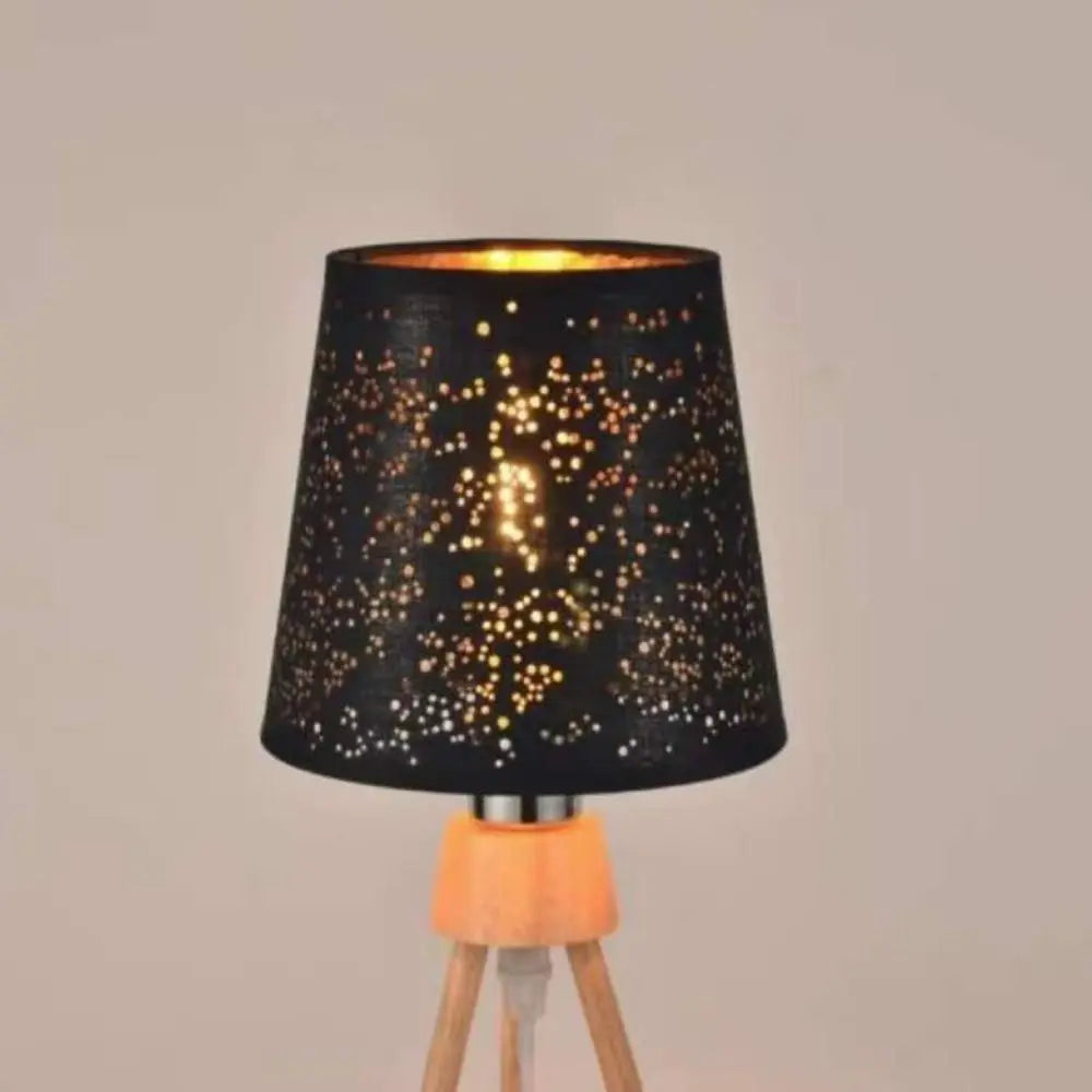 Hollow-Out Cloth Lamp Shade | Golden Ambience Lampshade