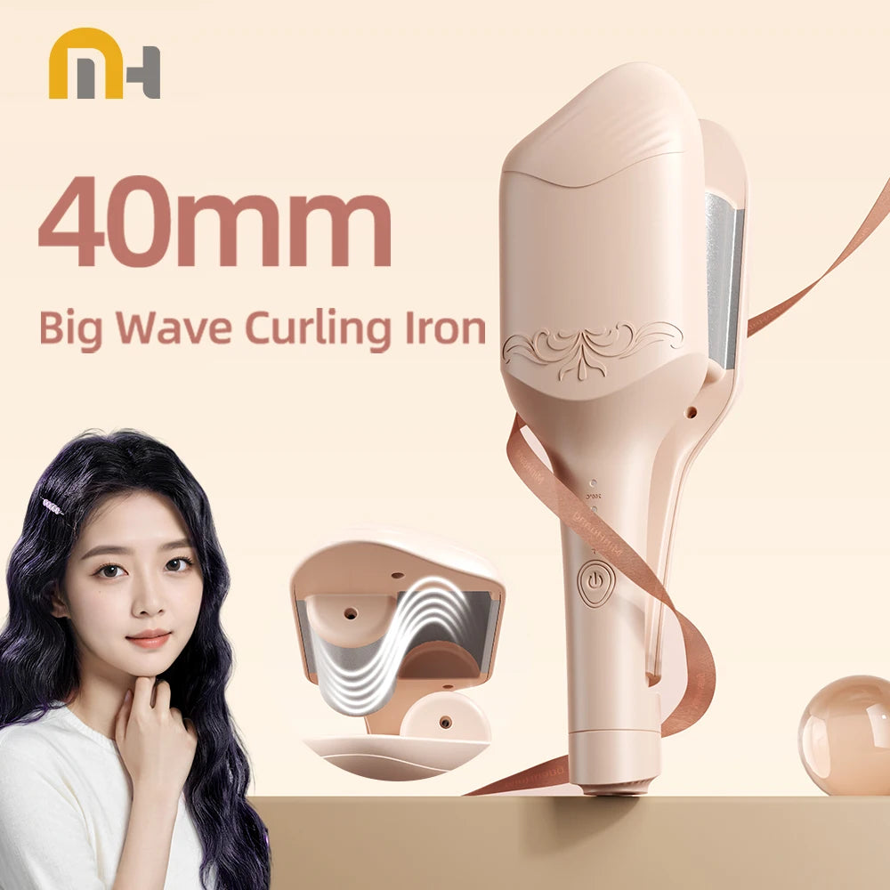 40mm Ceramic Hair Waver – Large Wave Curling Iron Tool