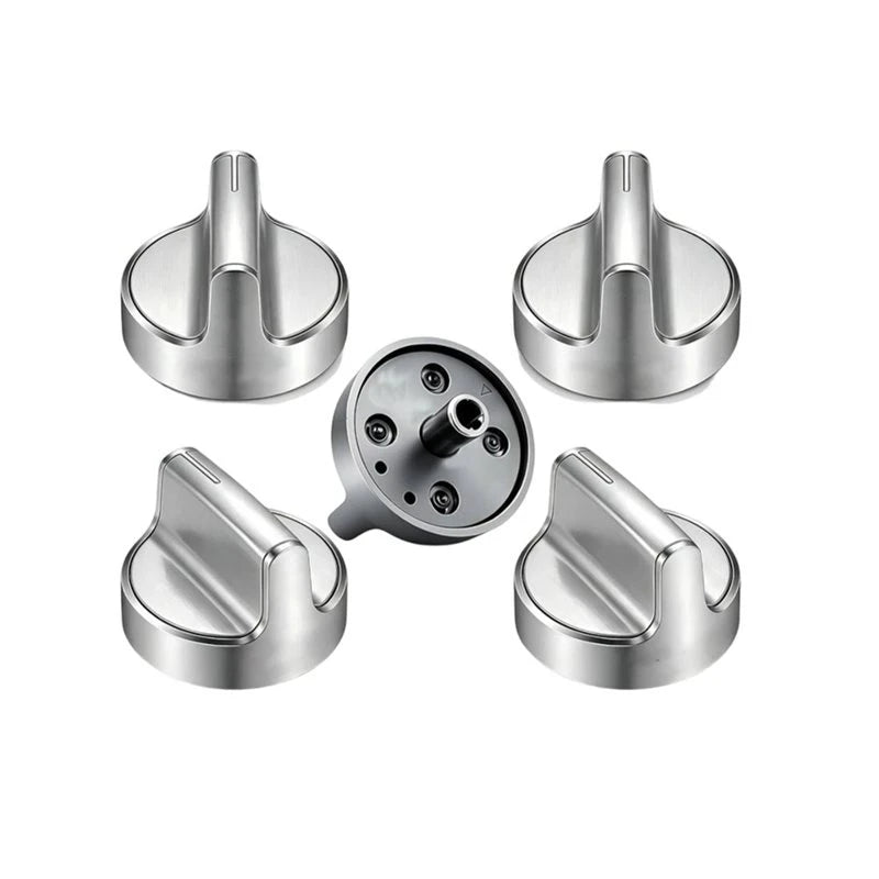 Whirlpool W10594481 Metal Replacement Stove Knobs 5-Pack