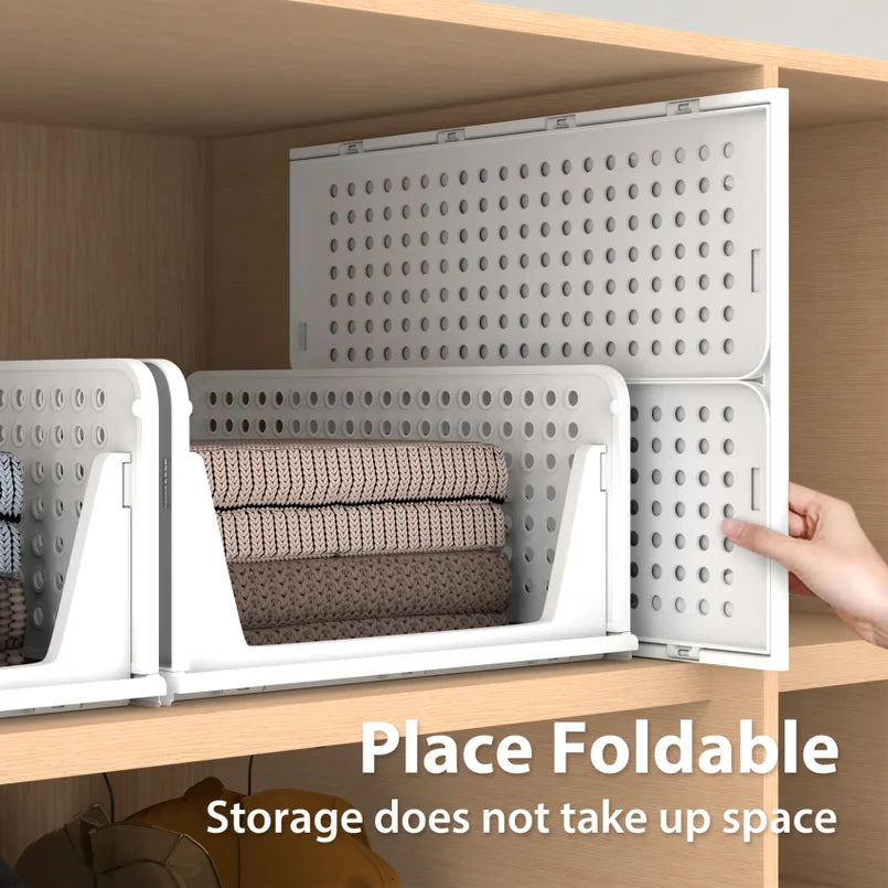 Stackable Wardrobe Storage Organiser – 4-Drawer Closet Box