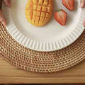 Hand-Woven Rattan Placemats – Non-Slip Heat Resistant 40cm (Set of 2)
