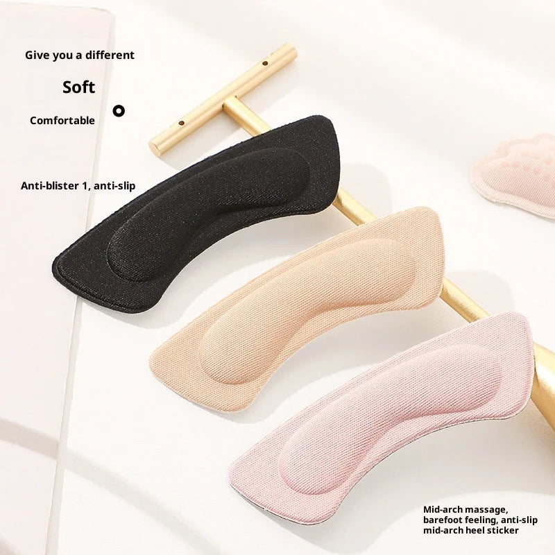 Soft Sponge Heel Grips Self-Adhesive Anti-Slip Shoe Pads
