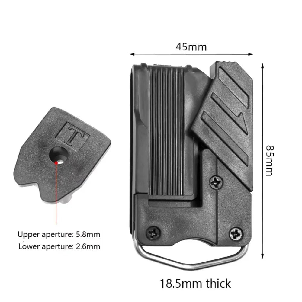 Universal Quick Release Belt Buckle – Tape Measure Holder