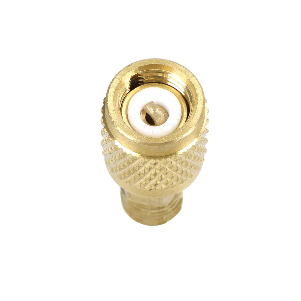 R410 Brass Adapter 1/4" Male to 5/16" Female SAE Mini Split HVAC