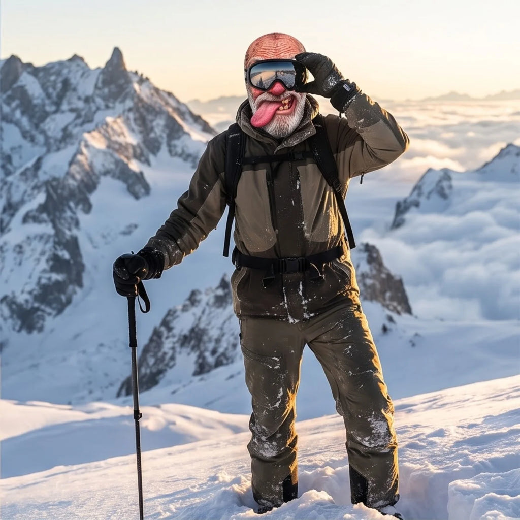 Funny Old Man Balaclava – 3D Printed Windproof Ski Mask