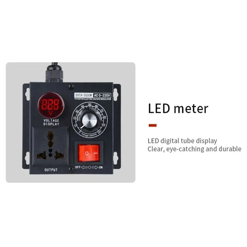 5000W Variable Voltage Regulator Controller – US/UK/EU Plug