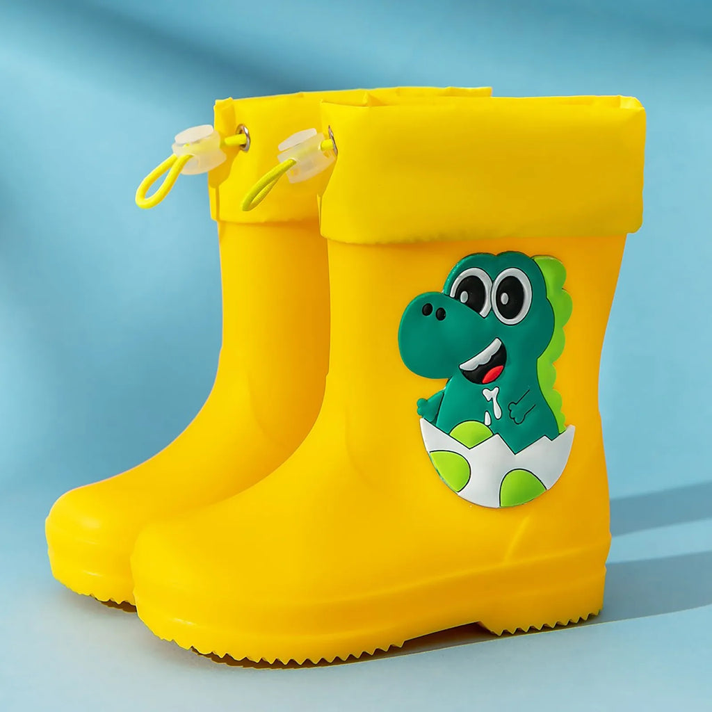 Kids Dinosaur Rain Boots – Waterproof Toddler Rubber Boots