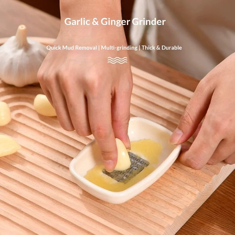 Manual Ginger Garlic Grater with Tray – Vegetable Grinder