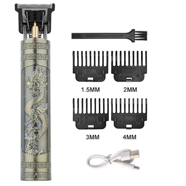 Vintage T9 Rechargeable Hair Clipper & Beard Trimmer for Men