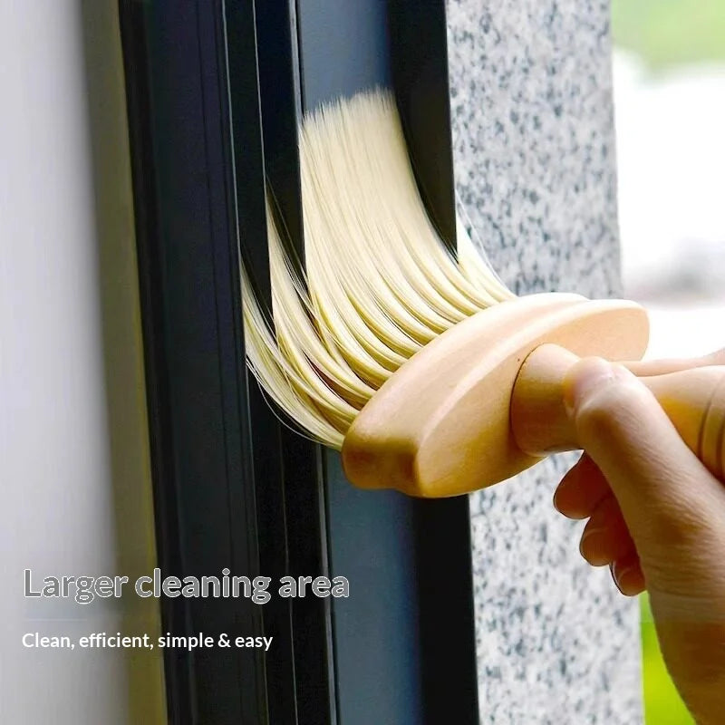 Wooden Handle Soft Bristle Crevice Cleaning Brush – Car & Home