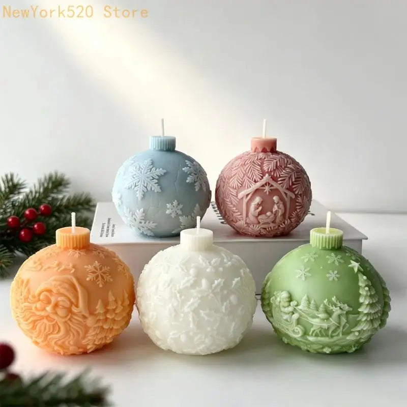 Christmas Crystal Ball Silicone Mold for Resin & Soap Crafts