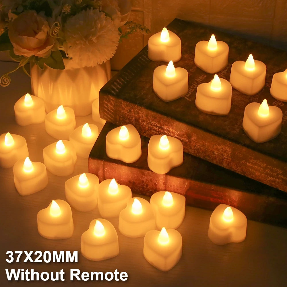 12-Pack Flameless LED Tea Light Candles | Battery Operated